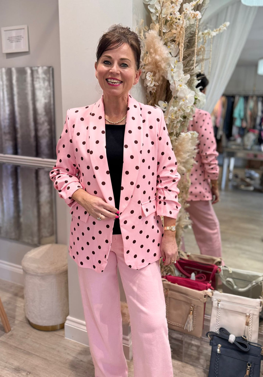 Polka Dot Blazer
