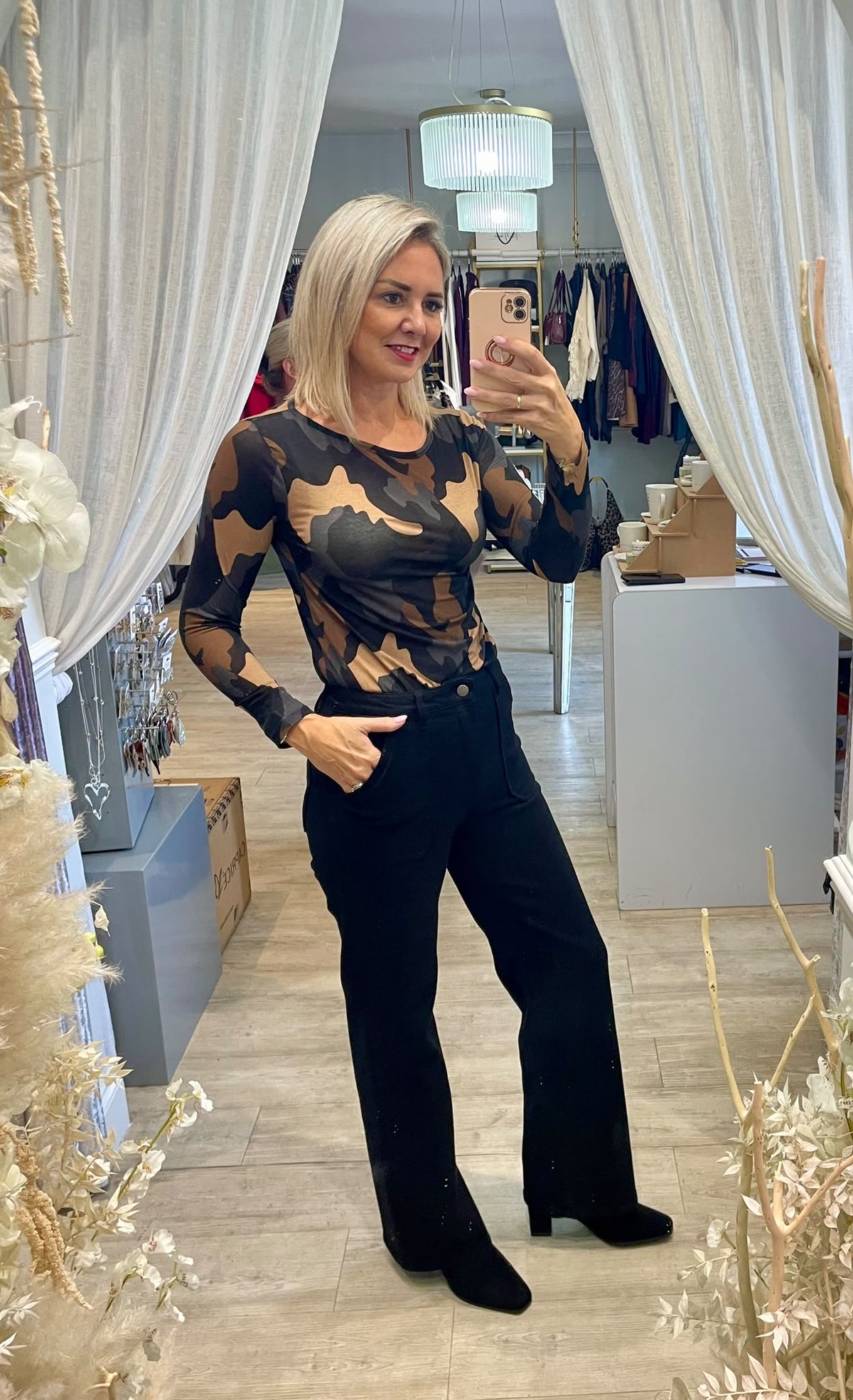 Cashmere Blend Layering Top