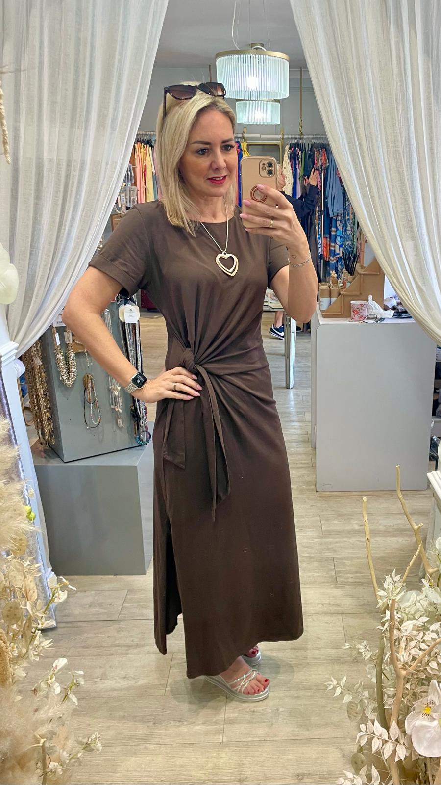 Knotted Jersey Dress