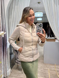 Knitted Sleeve Puffer Jacket