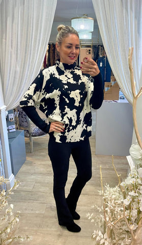 Cow Print Jumper