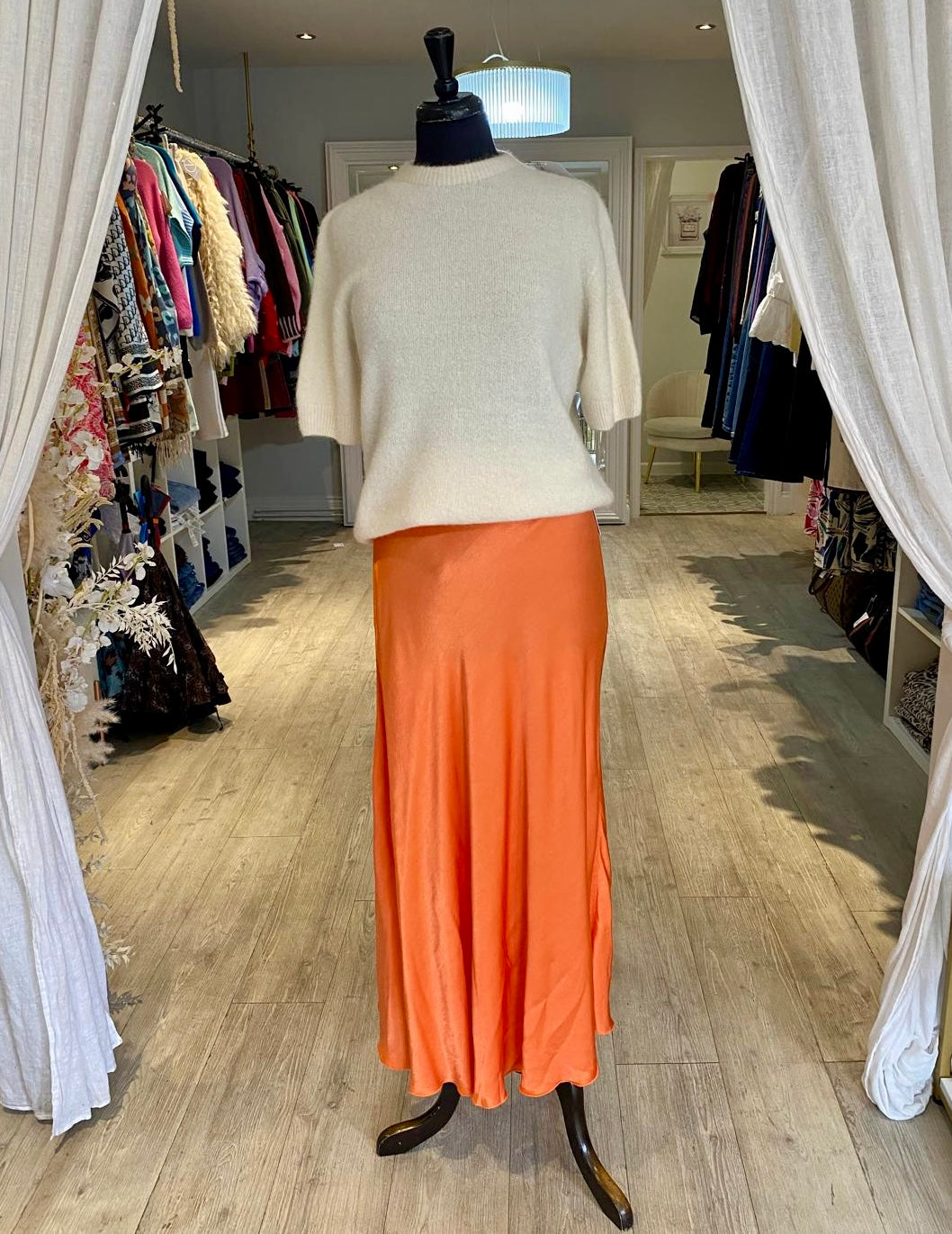 Satin Slip Skirt