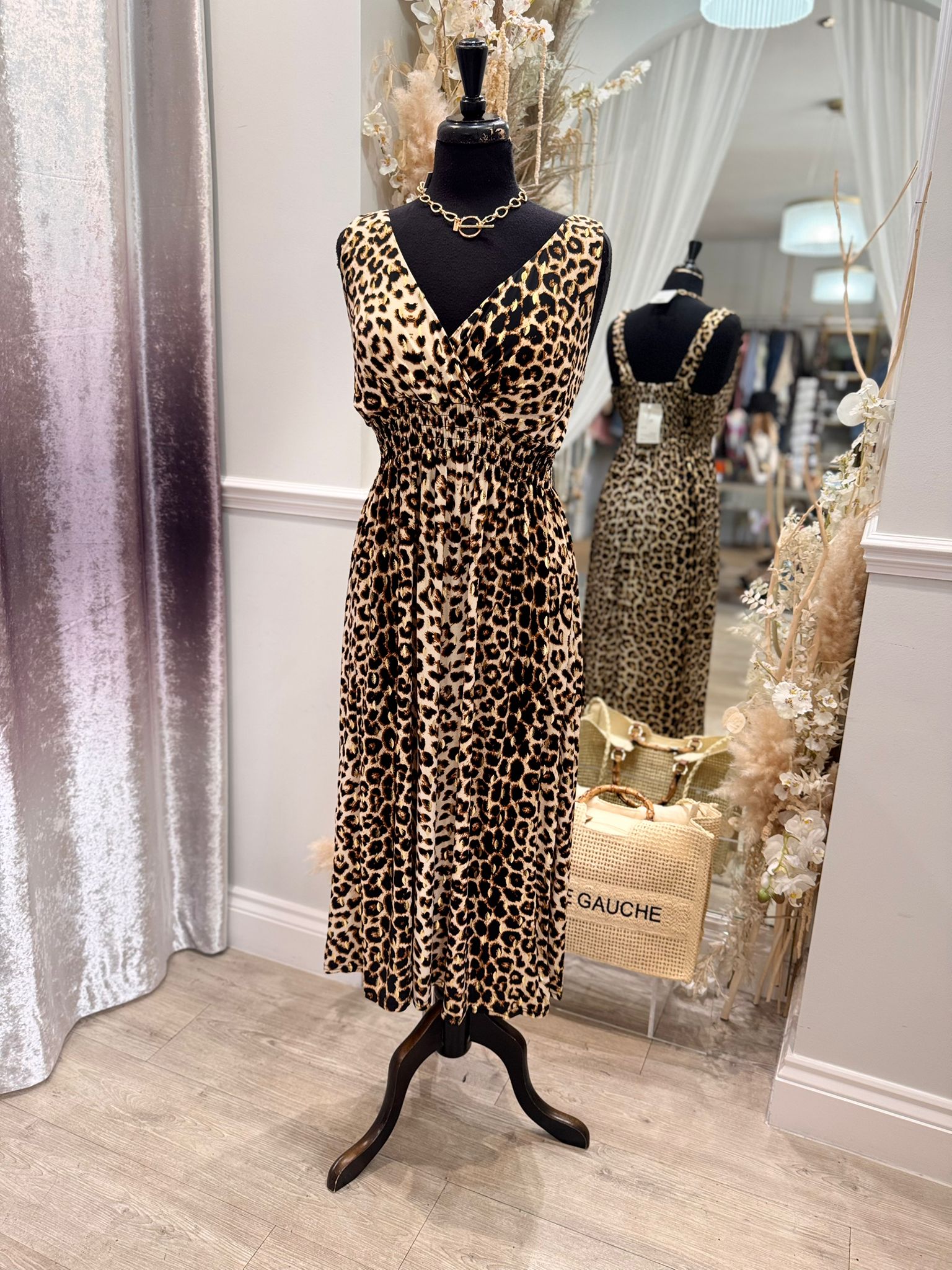 Leopard Slinky Dress