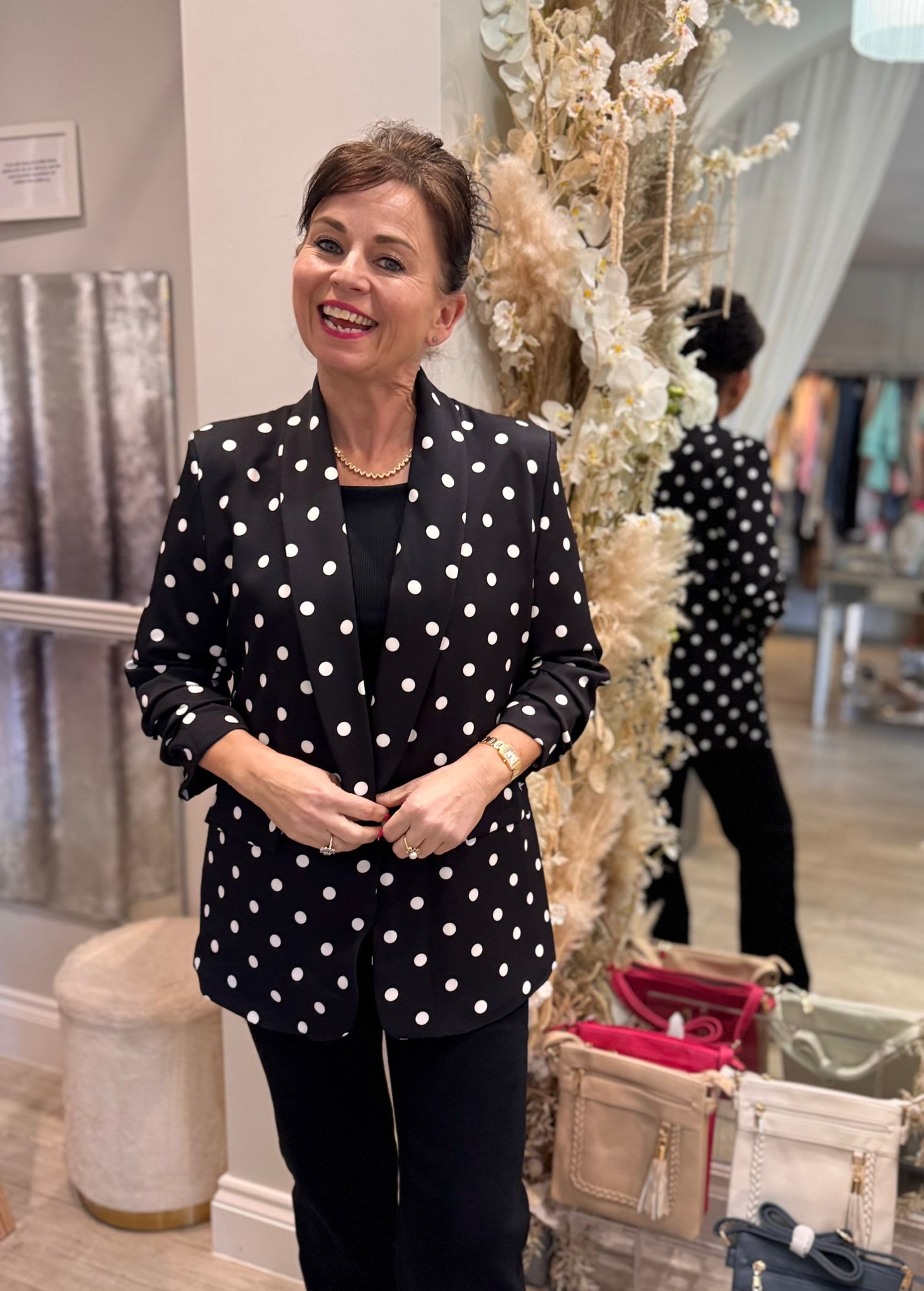 Polka Dot Blazer