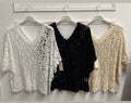 Celine Crochet V Top