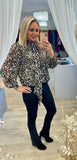 Sparkly Animal Bow Blouse