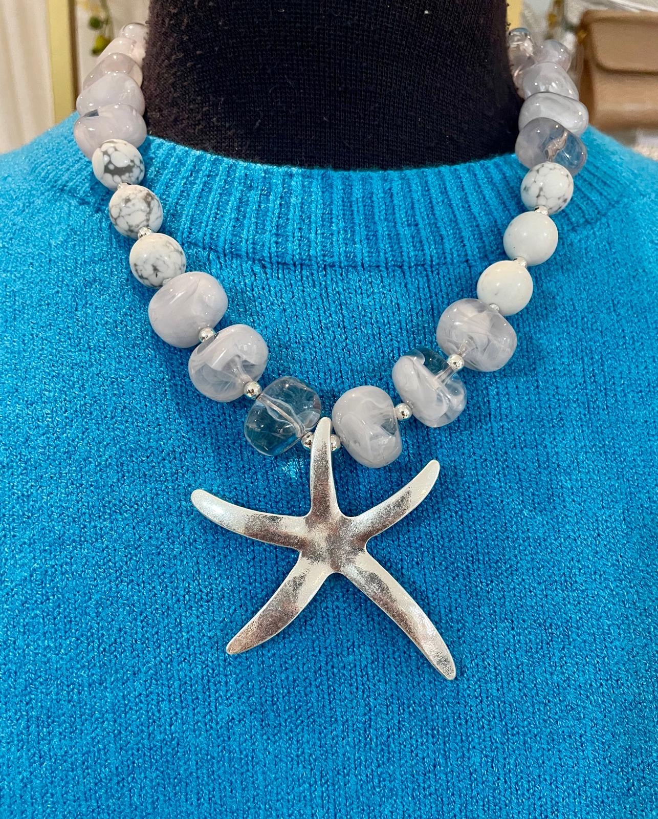 Envy Starfish Beaded Necklace