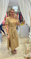 Knotted Jersey Dress