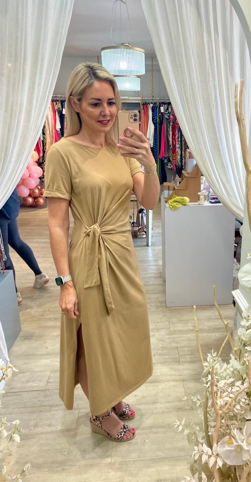 Knotted Jersey Dress