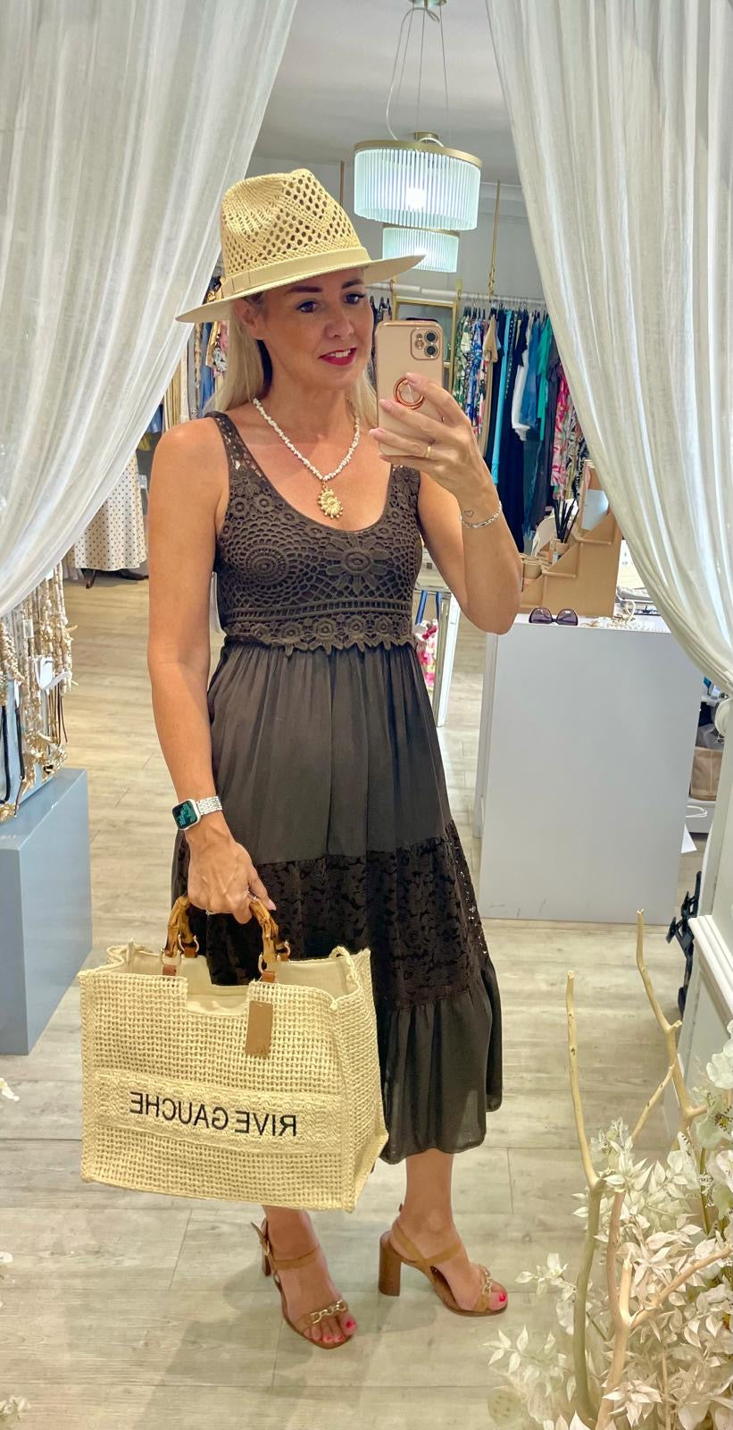 Lucia Crochet Dress