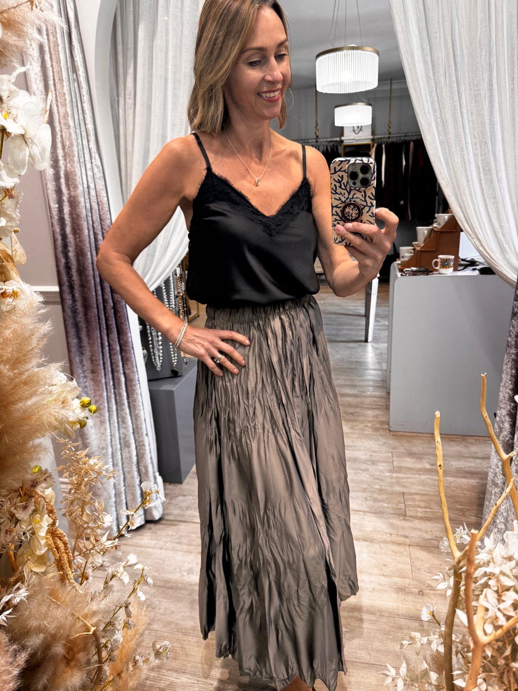 Dana Crinkle Skirt
