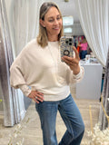 Ribbed Batwing Jumper