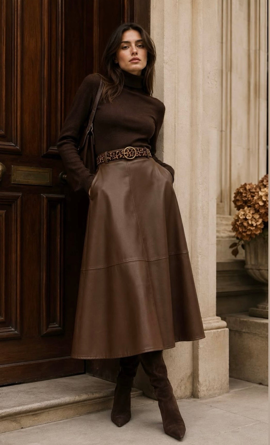 Kitty Faux Leather Skirt