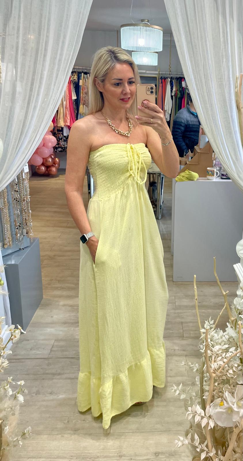 Cheesecloth Bandeau Dress