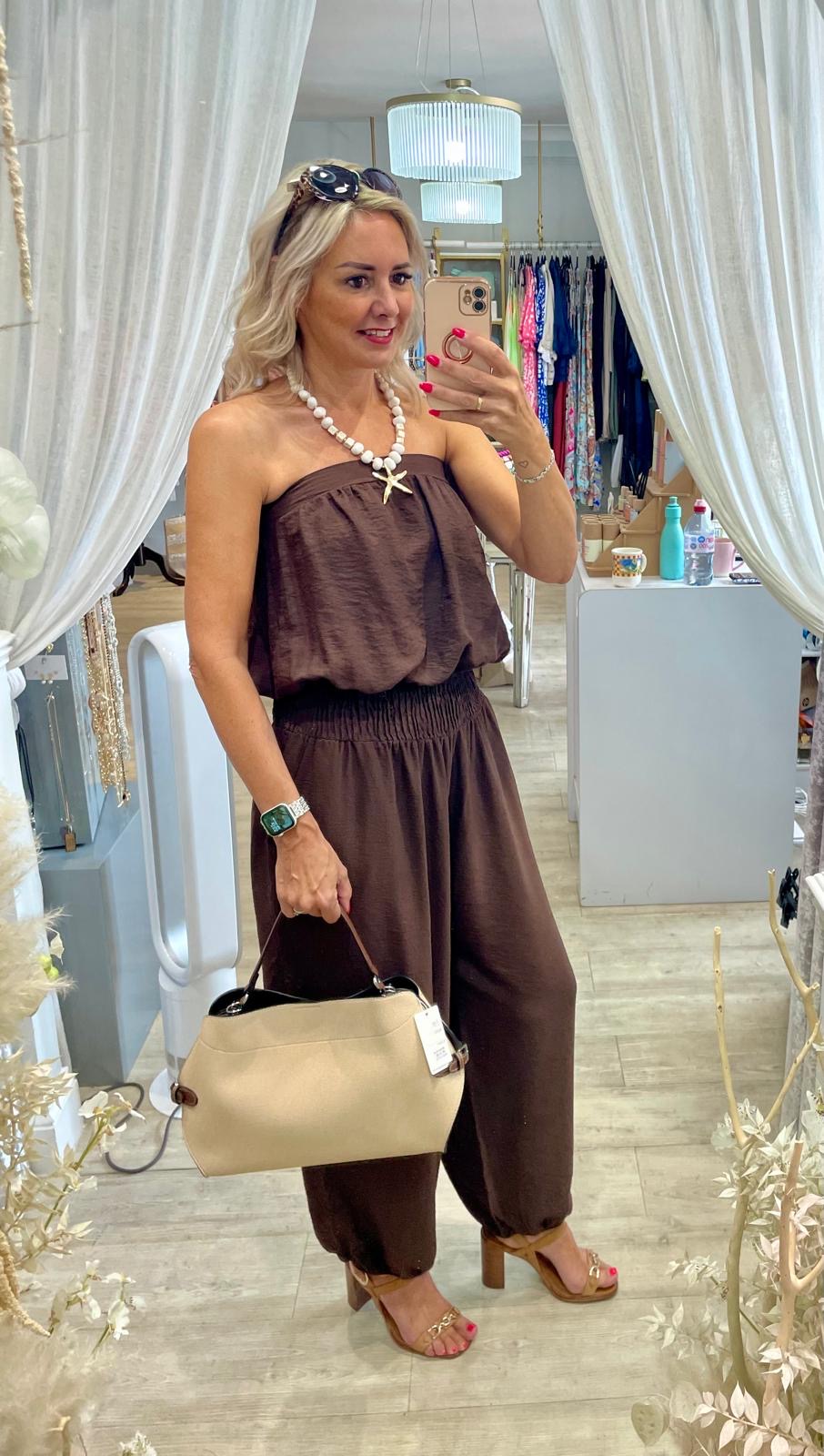Saffron Bandeau Jumpsuit