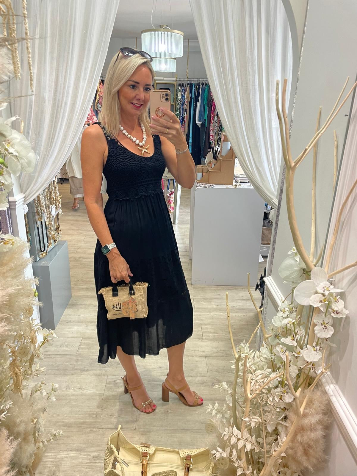 Lucia Crochet Dress