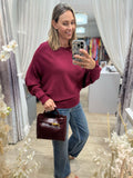 Ribbed Batwing Jumper