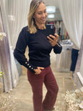 Button Sleeve jumper