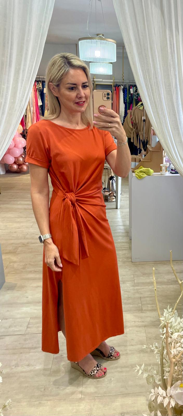 Knotted Jersey Dress