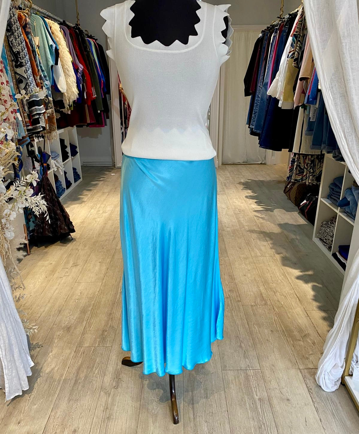 Satin Slip Skirt
