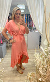 Hi Lo Wrap Dress