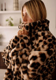 Reversible Animal Faux Fur Coat