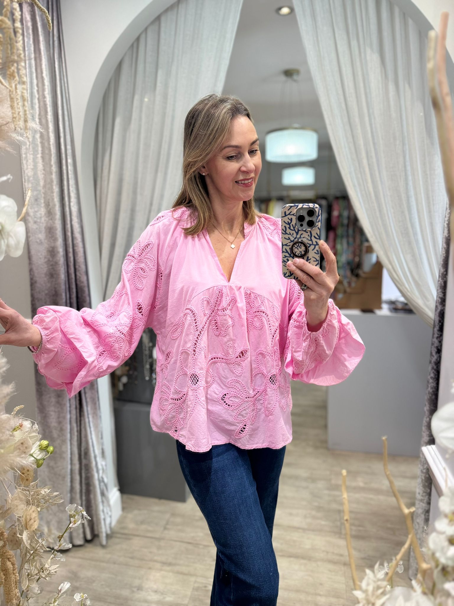 White Hanger Broderie Anglaise Top