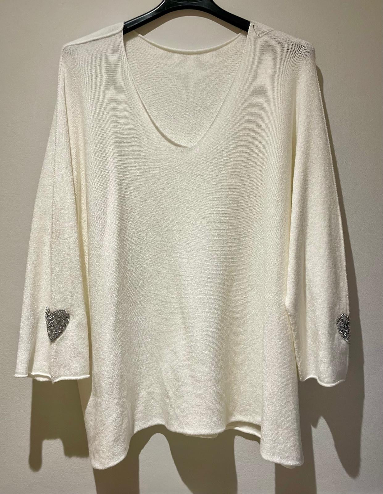 Glitter Heart Jumper