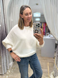 Ribbed Batwing Jumper