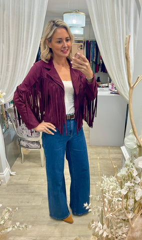 Suedette Fringed Jacket