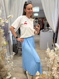 Wrap Around Pleated Skirt