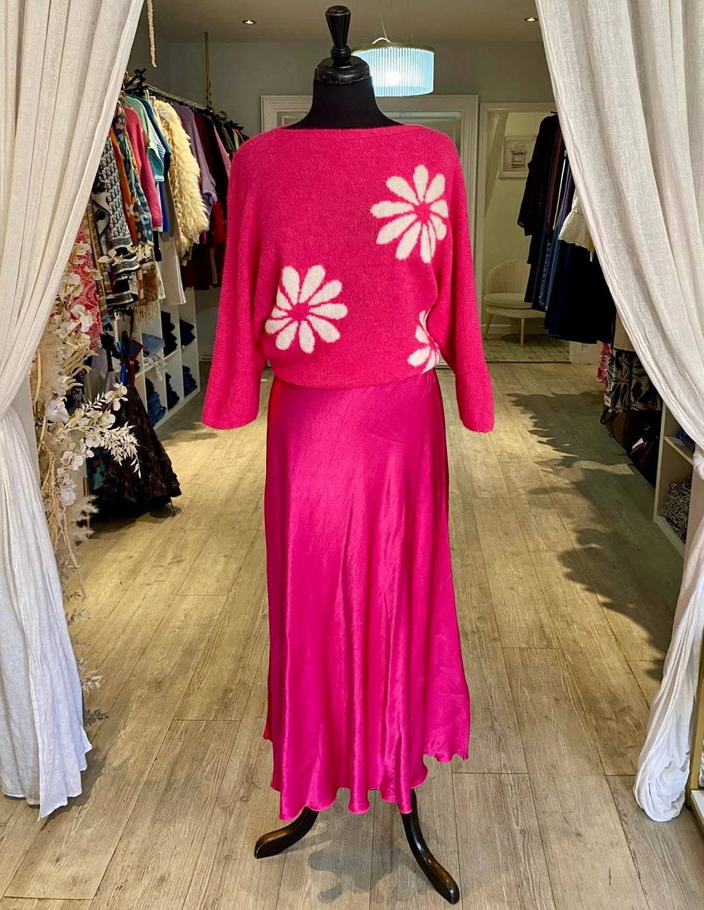 Satin Slip Skirt