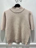 Pearl & Crystal Necklace Jumper