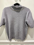 Pearl & Crystal Necklace Jumper