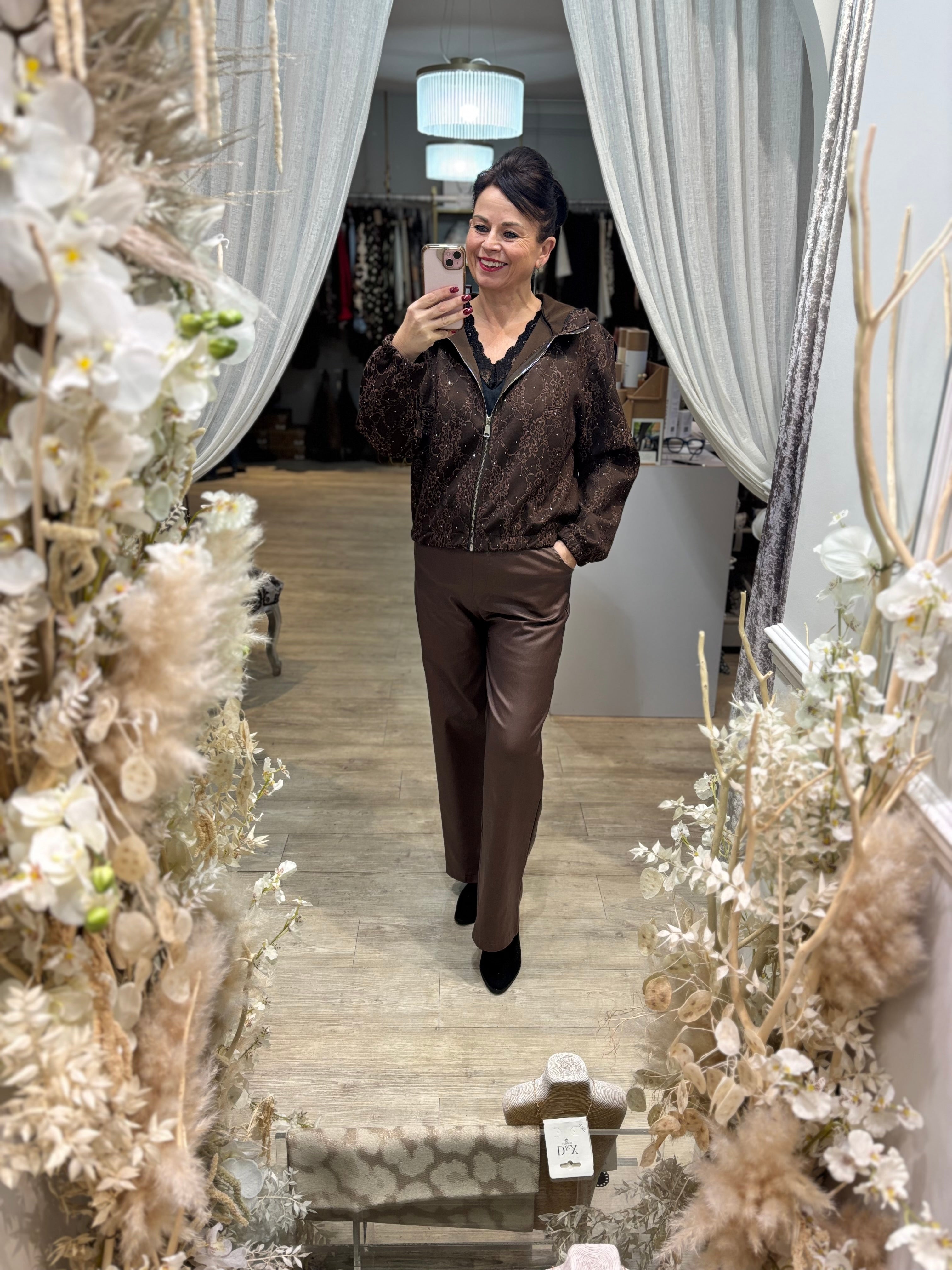 PU Straight Leg Joggers