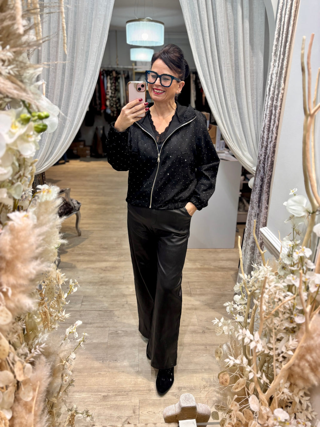 PU Straight Leg Joggers