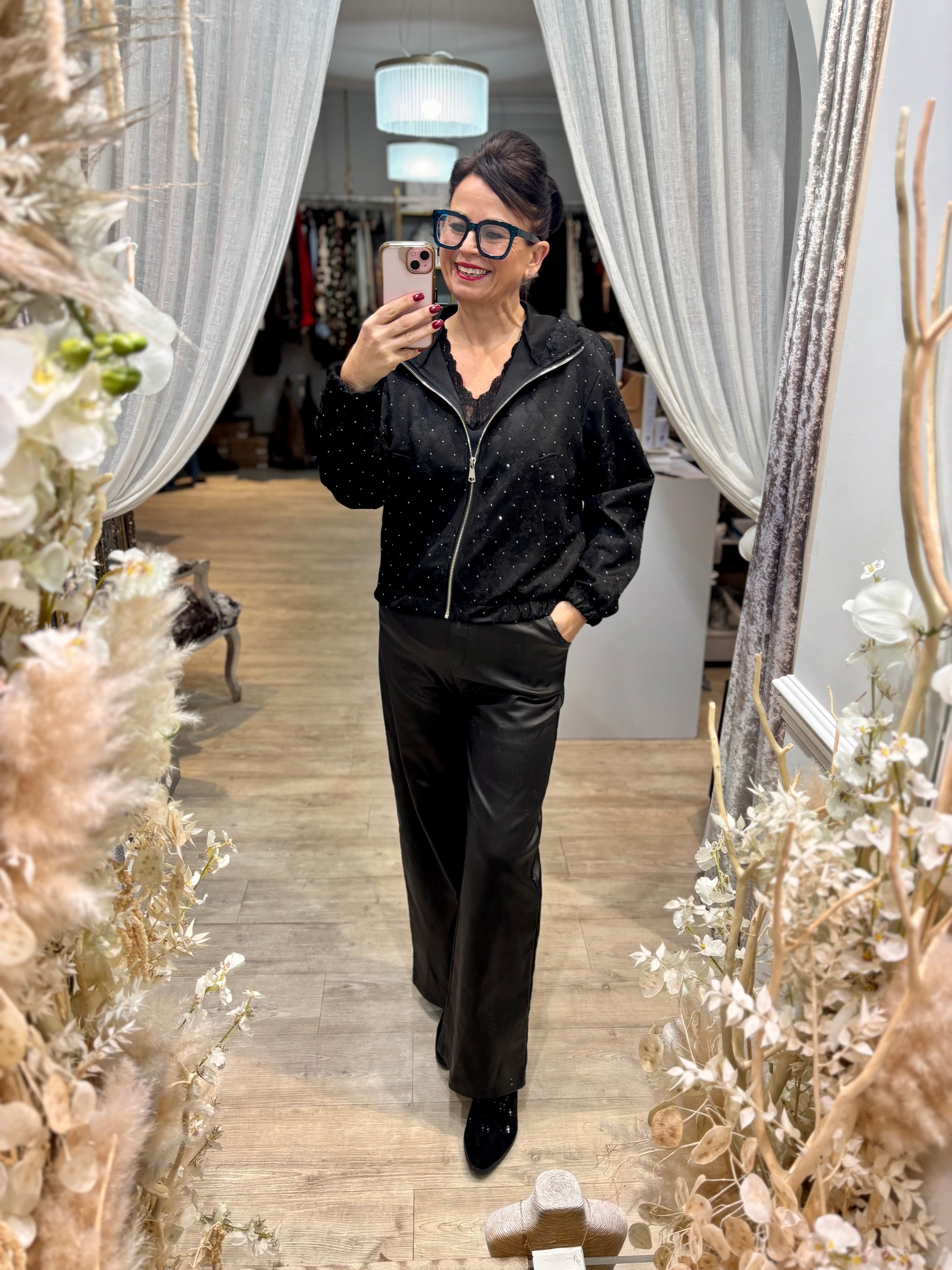 PU Straight Leg Joggers