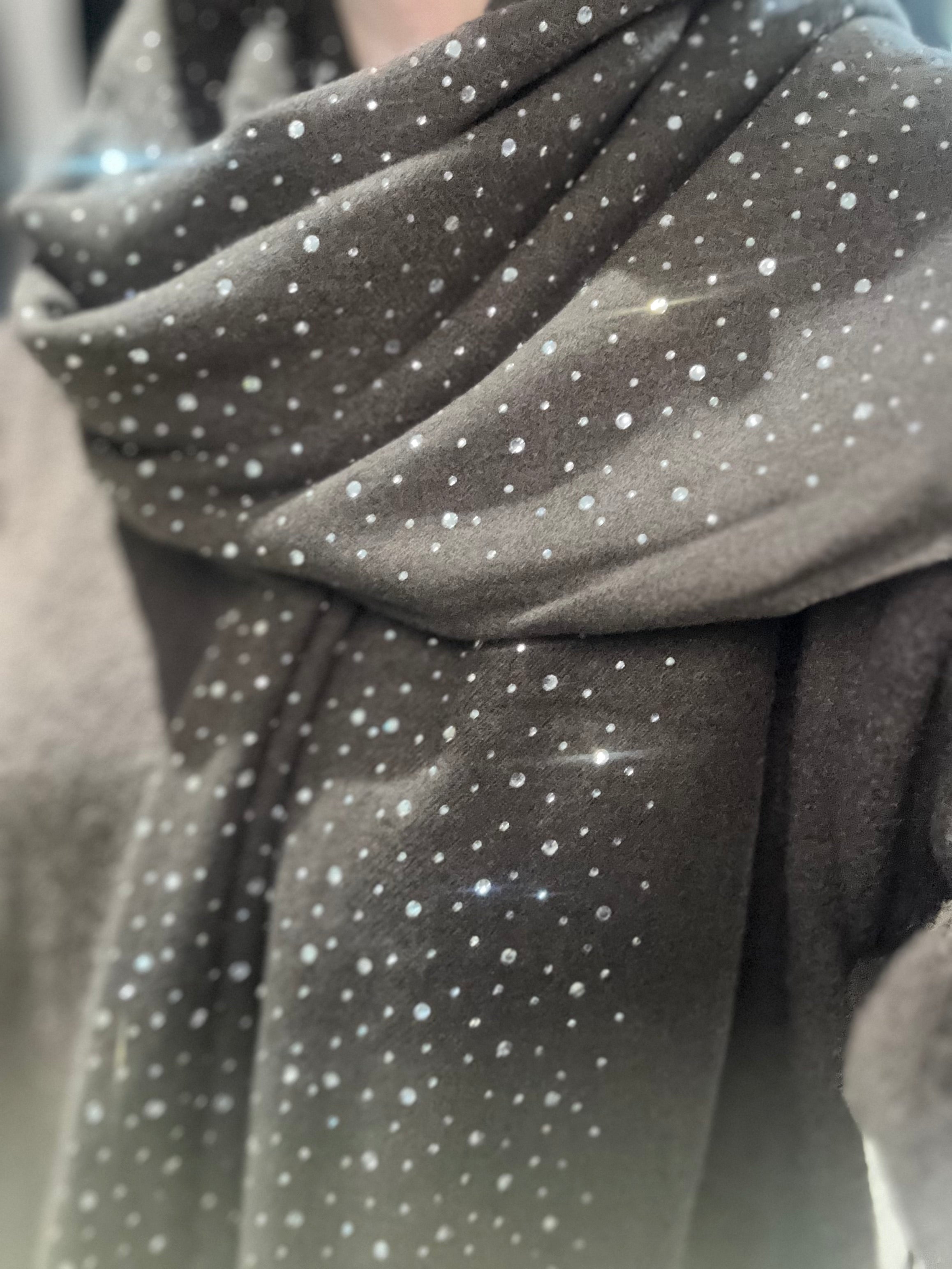 Sparkly Cashmere Feel Scarf