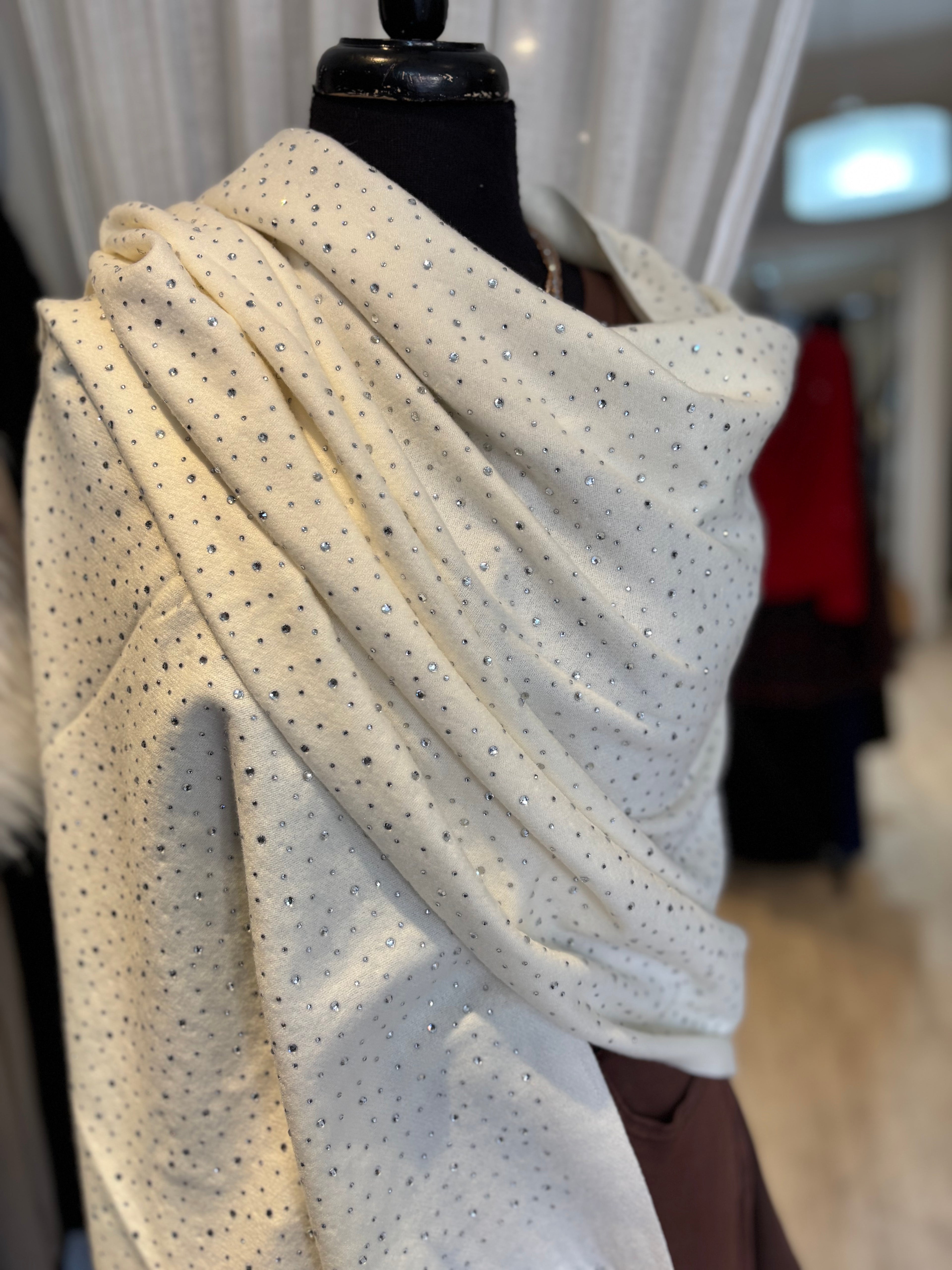 Sparkly Cashmere Feel Scarf