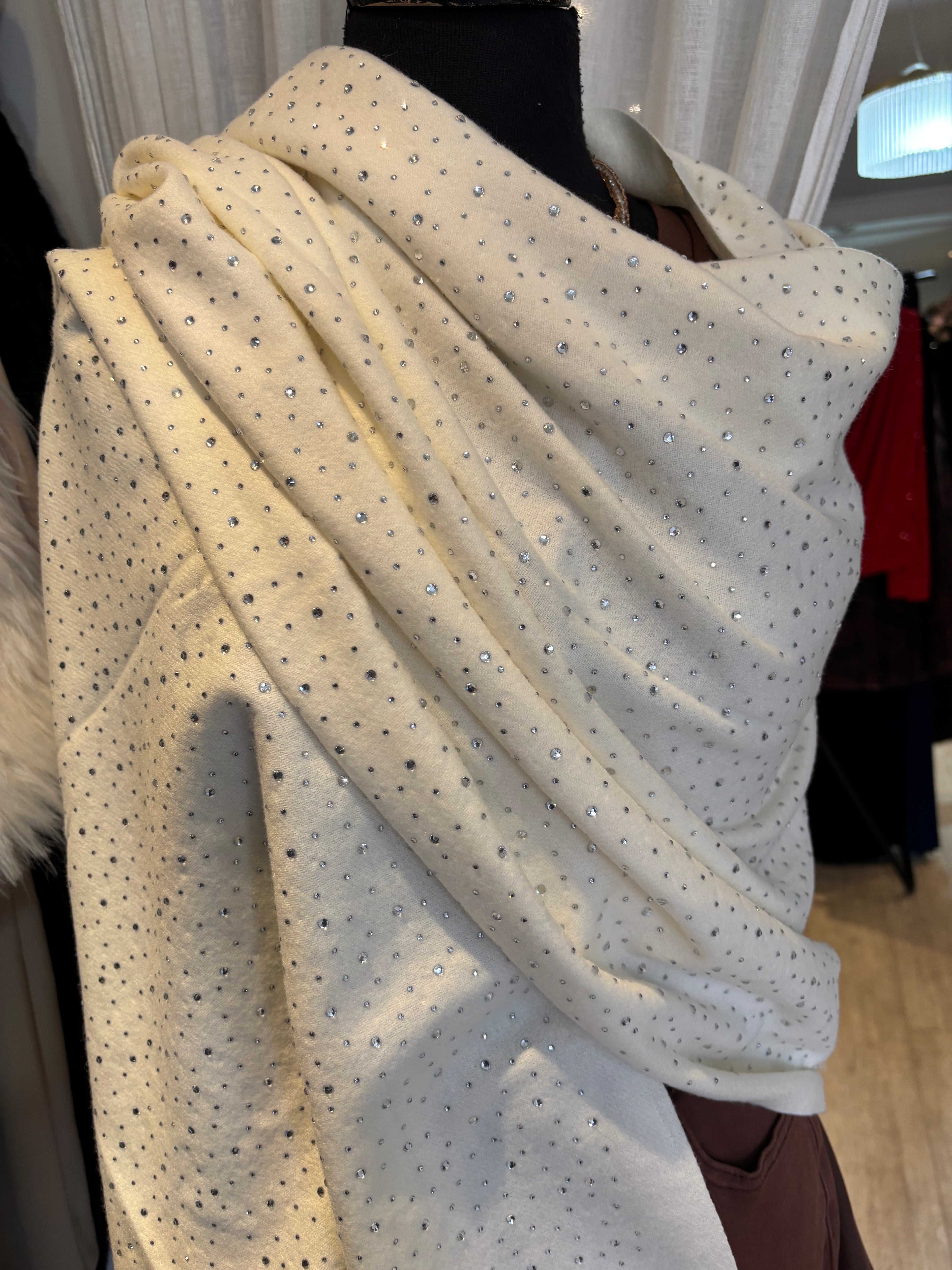 Sparkly Cashmere Feel Scarf