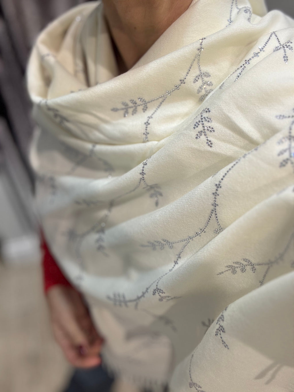 Crystal Leaves Scarf