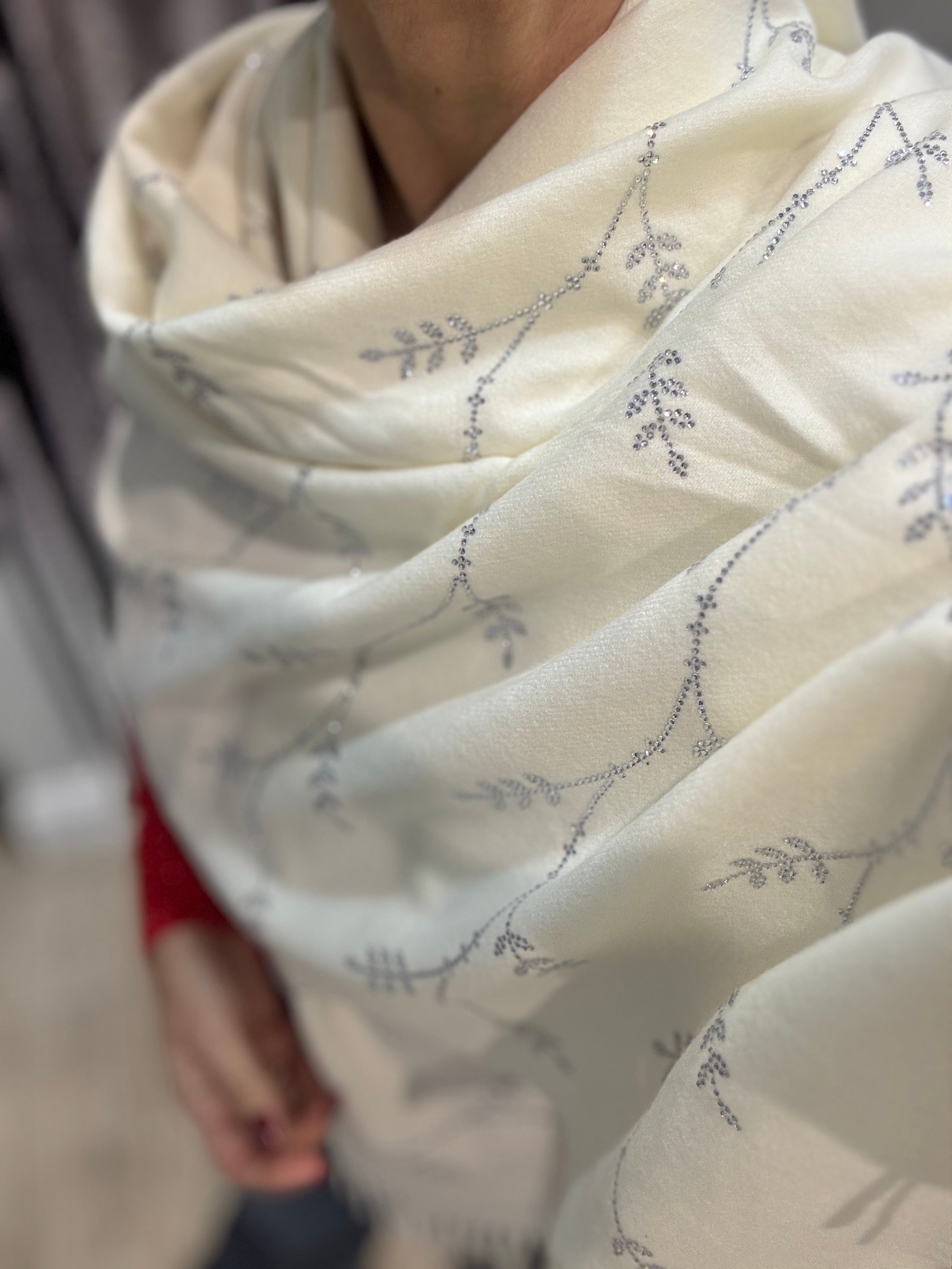 Crystal Leaves Scarf