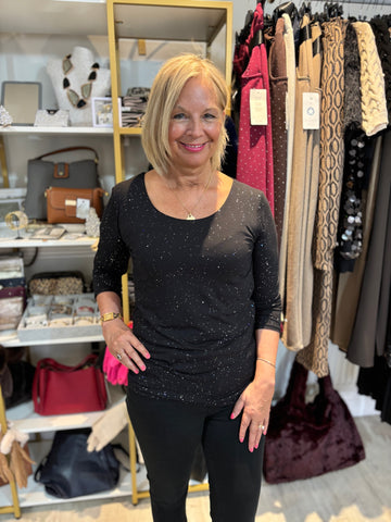 Sparkly Long Sleeve Zara Top