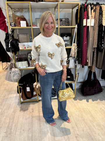 Gold Bows Jumper