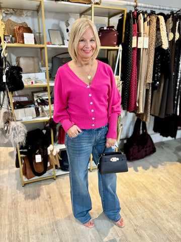 Puff Sleeve Cardigan