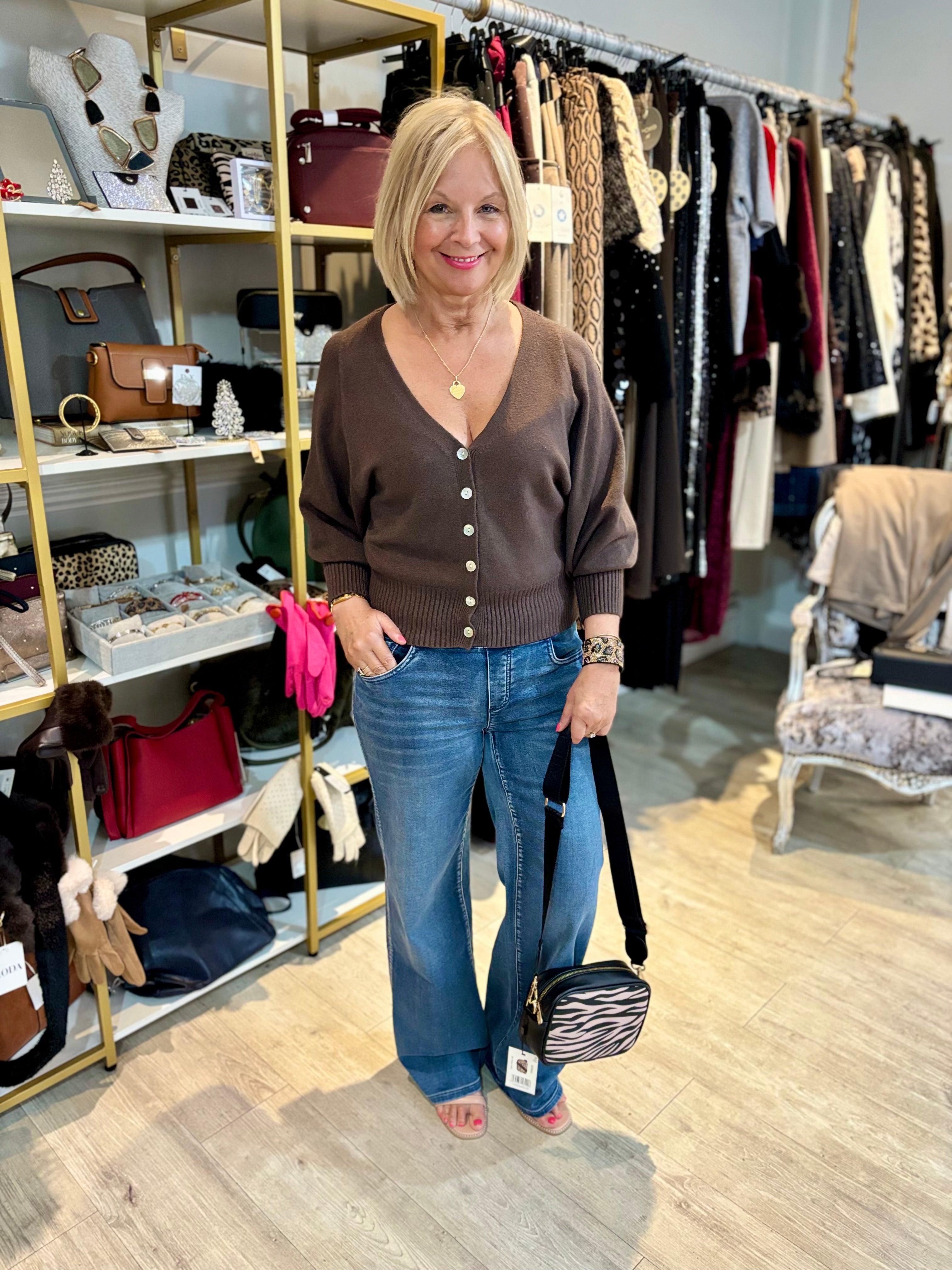 Puff Sleeve Cardigan