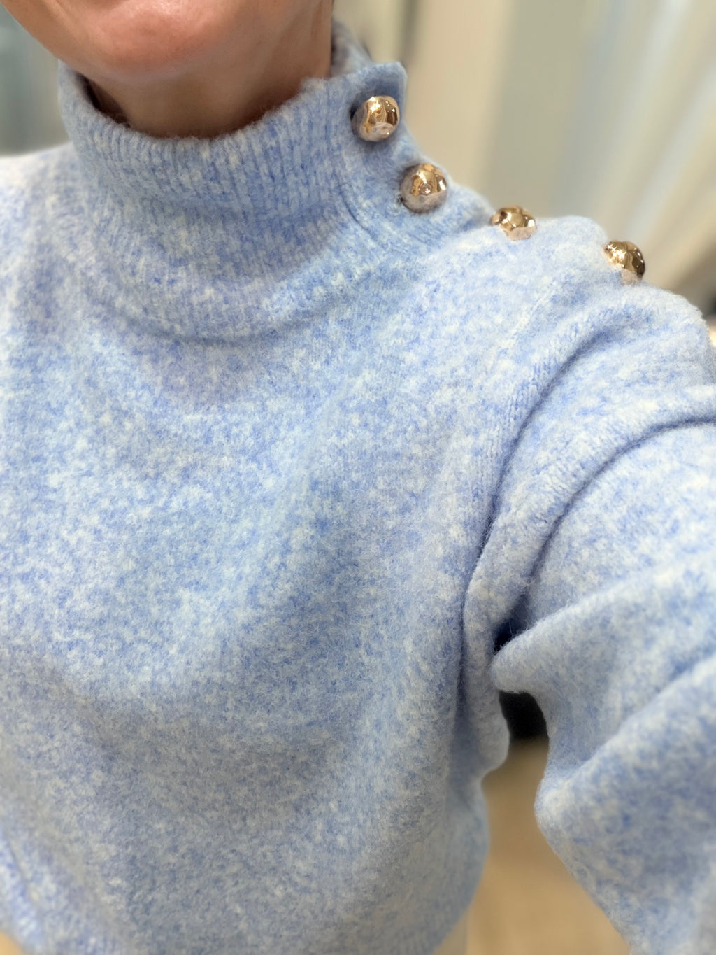 Button Shoulder Jumper