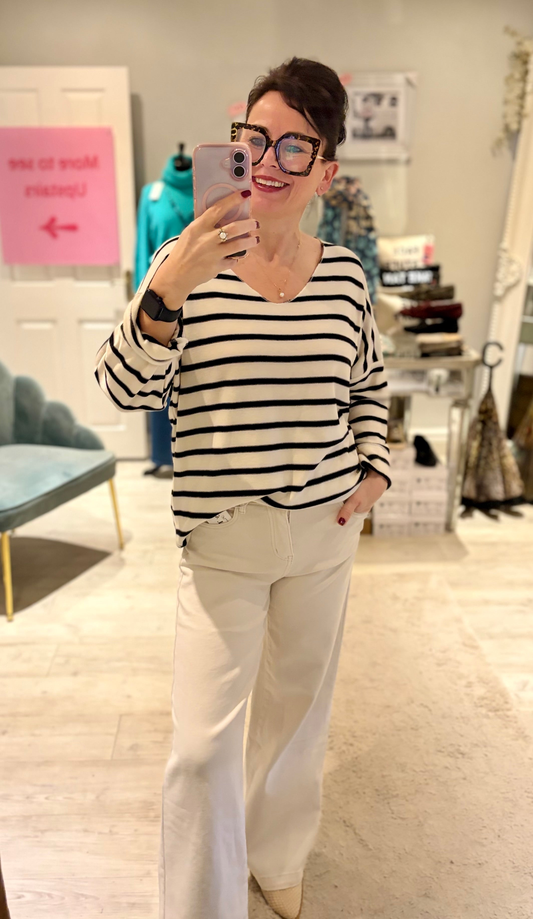 Jacqueline Stripe Top