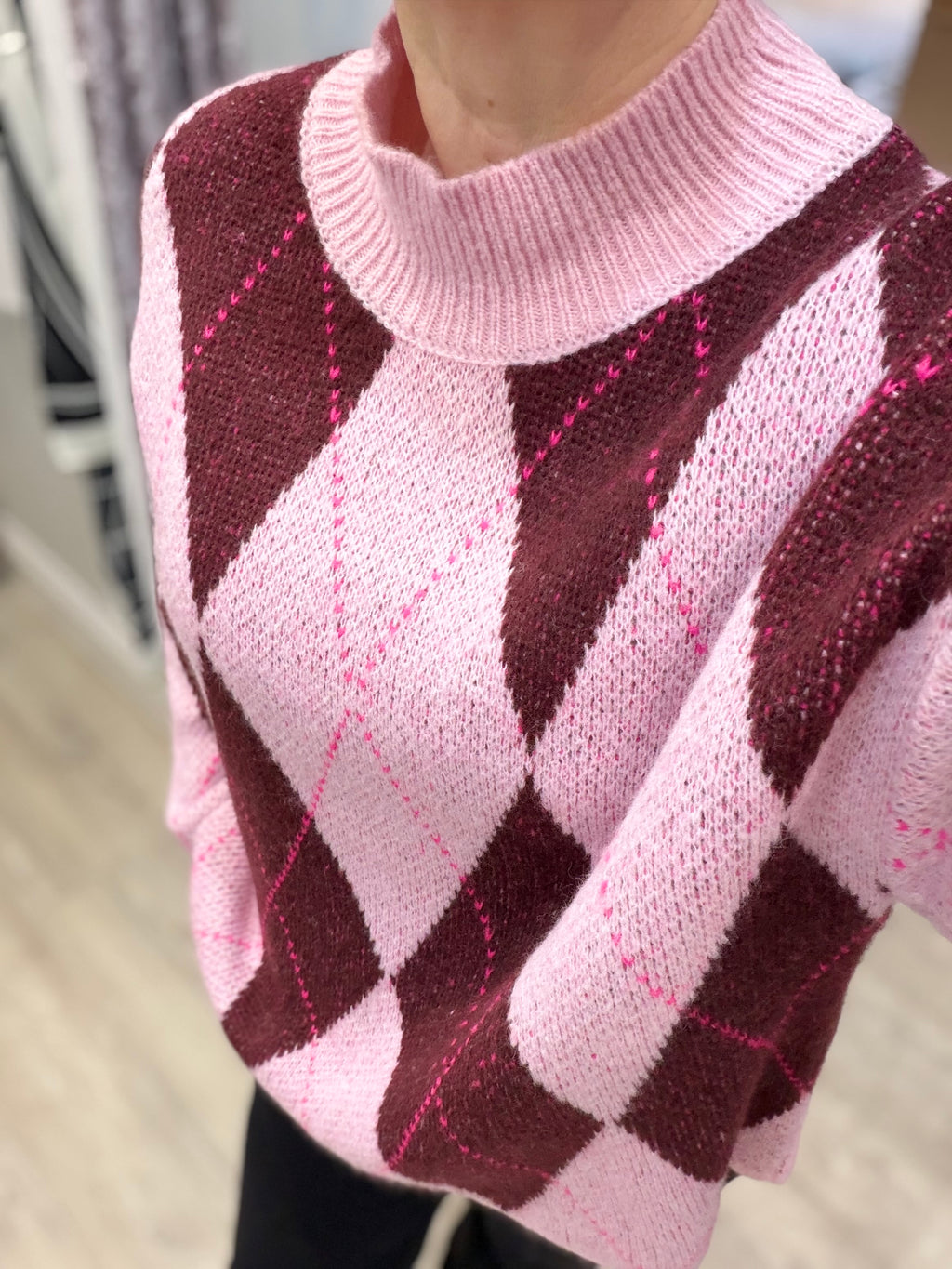 Argyle Turtle Neck