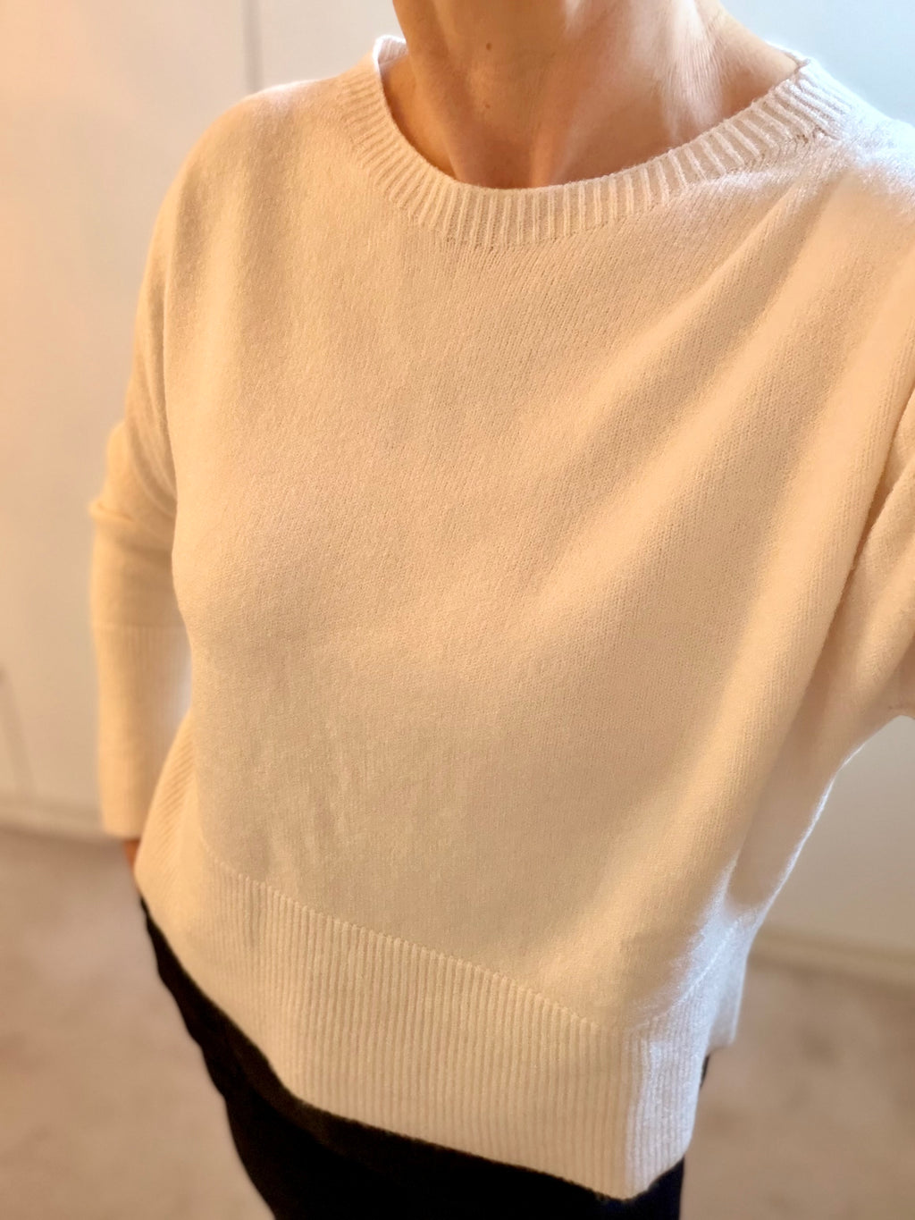 Rosi Slash Neck Italian Knit